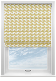 Whaling Around, Amber - Roman Blind